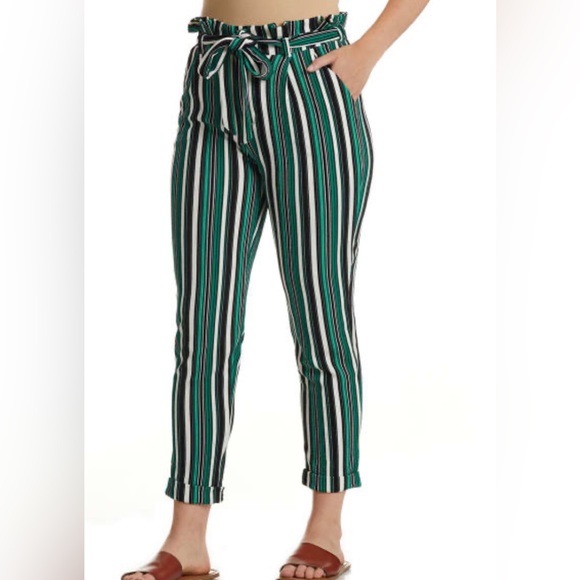 ALMOST FAMOUS Women's Knit Striped Pants - Picture 4 of 4